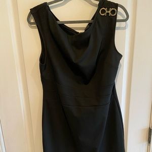 Black sheath dress